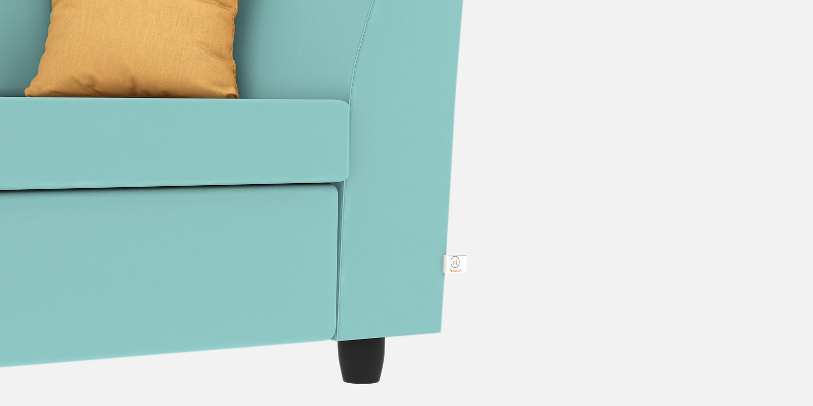 Nestin Velvet 2 Seater Sofa In Barmunda Aqua Colour - Febonic Living