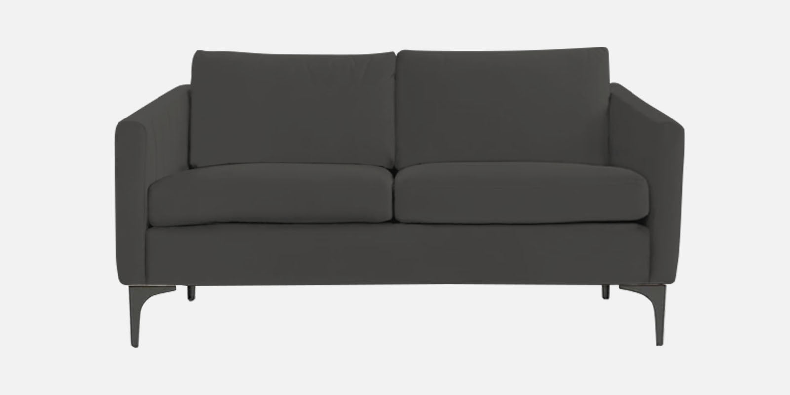 Haru Velvet 2 Seater Sofa In Hory Grey Colour