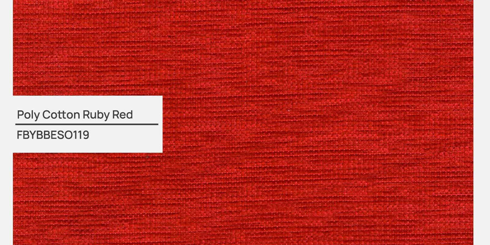 Chastin Fabric 3 Seater Sofa In Ruby Red Colour - Febonic Living