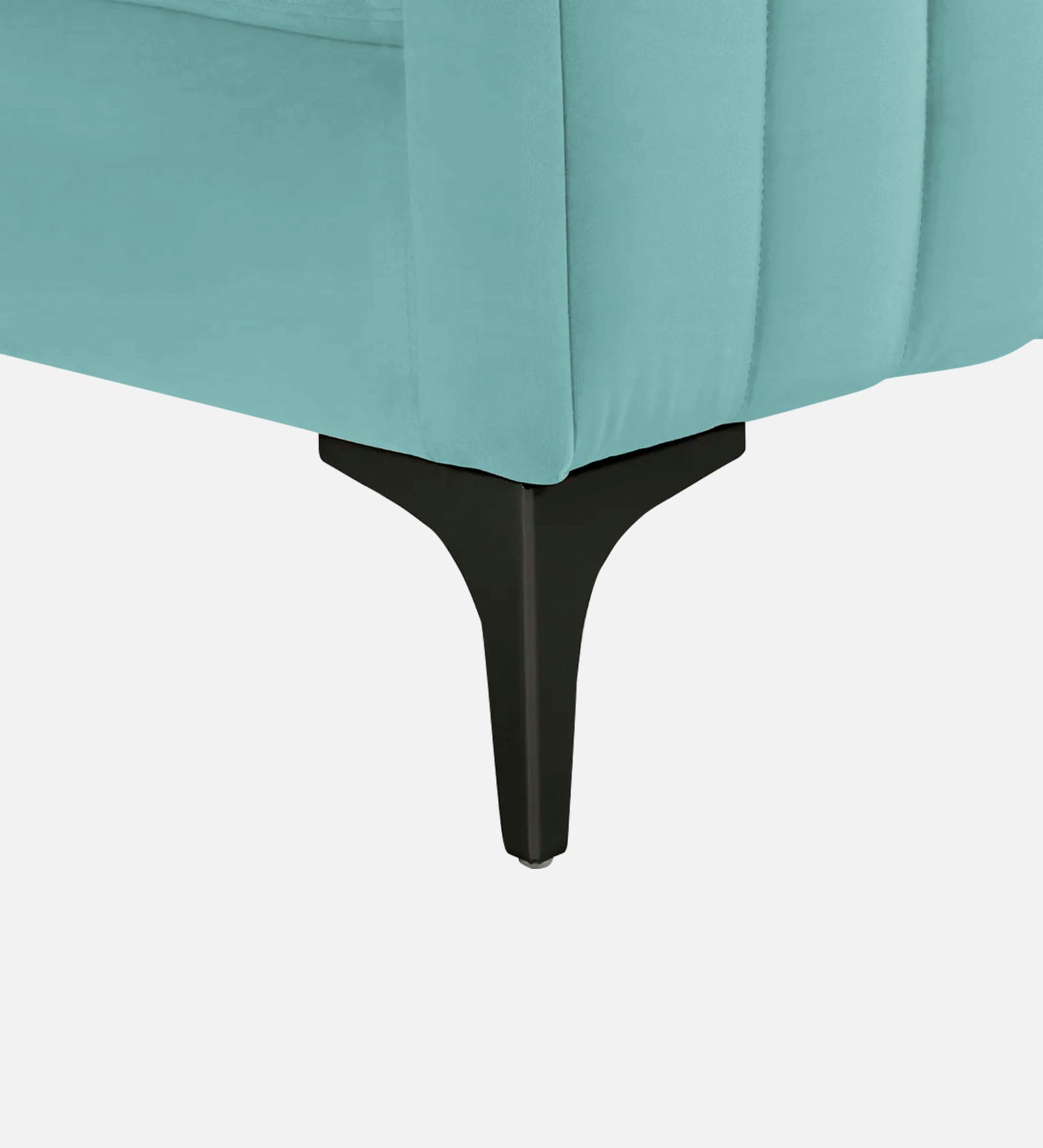 Haru Velvet 1 Seater Sofa In Barmunda Aqua Colour - Febonic Living