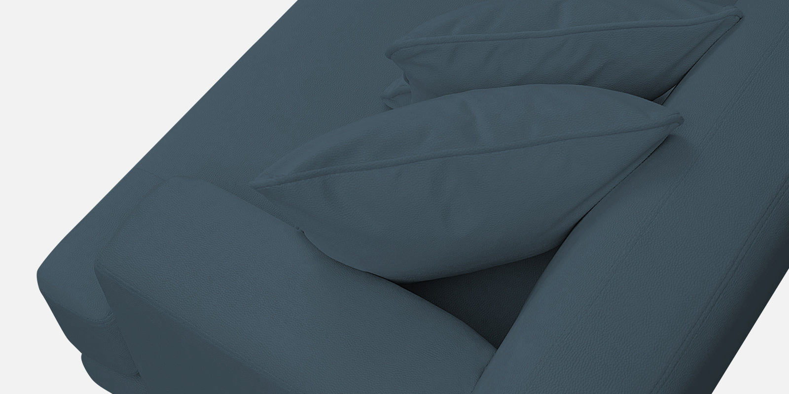 Woody Fabric RHS Sectional Sofa (3+Lounger) In Cobalt Blue Colour - Febonic Living