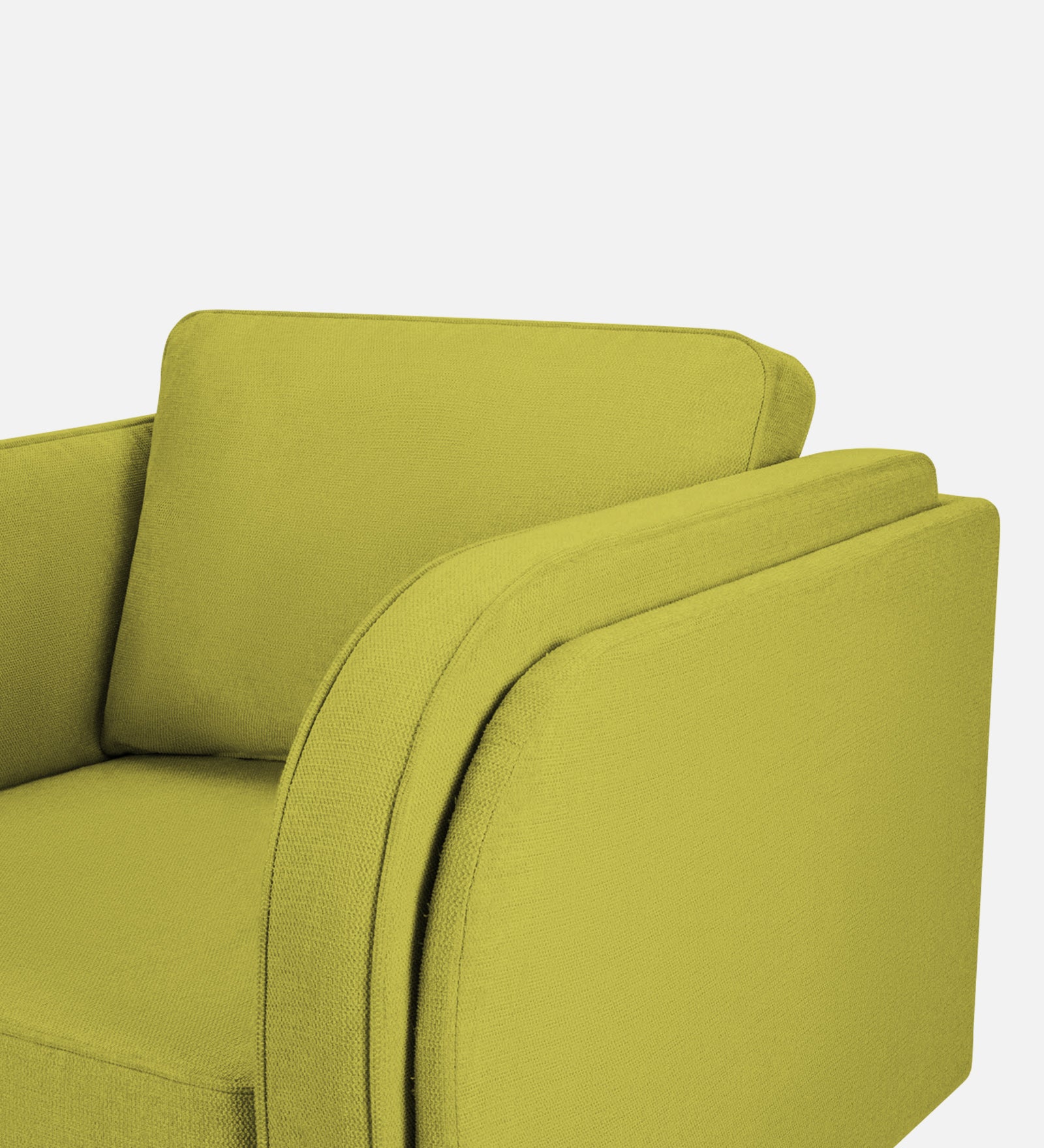 Siddy Fabric 1 Seater Sofa In Parrot Green Colour - Febonic Living