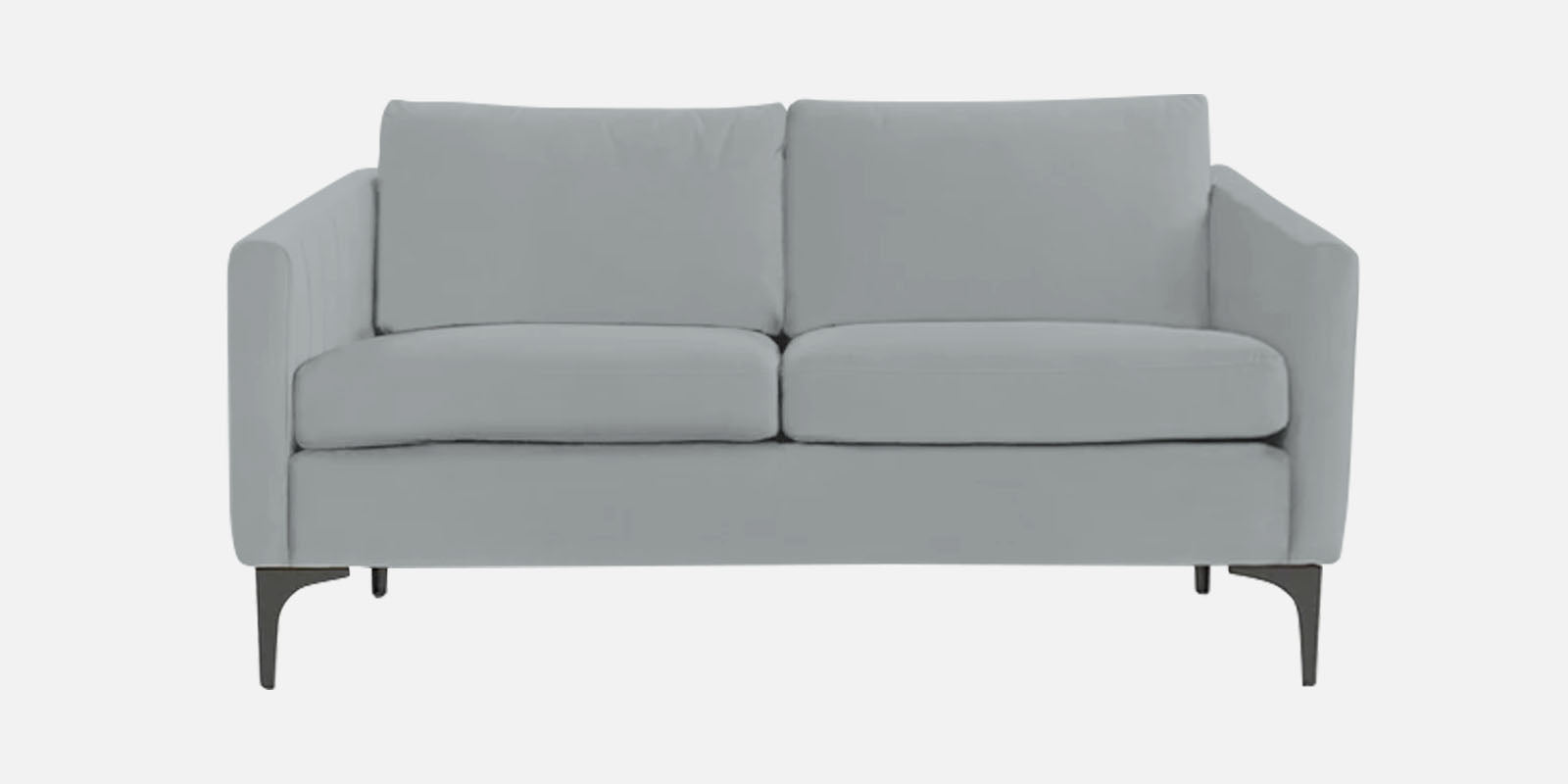 Haru Velvet 2 Seater Sofa In Pearl grey Colour - Febonic Living