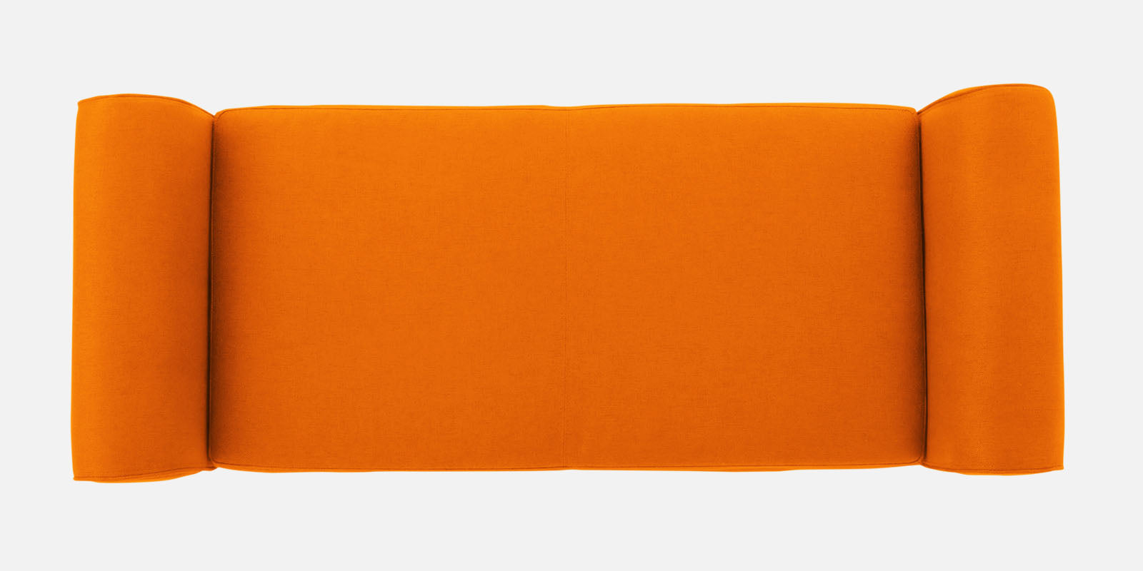 Molo Fabric 2 Seater Recamier in Vivid Orange Colour With Storage