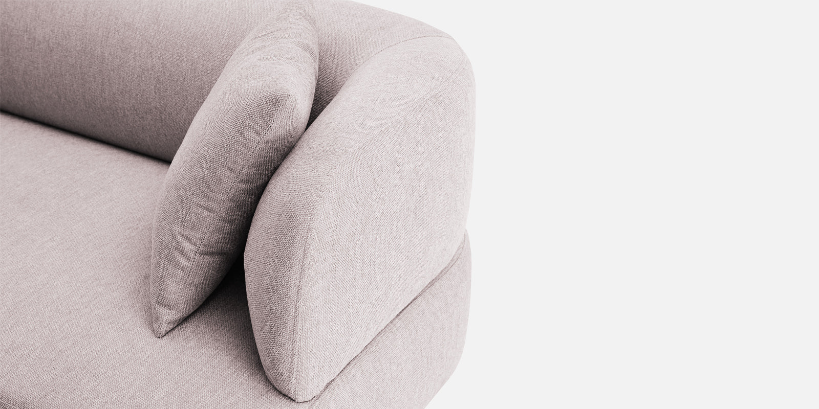 Carson Fabric 3 Seater Sofa In Orchid Beige Colour - Febonic Living