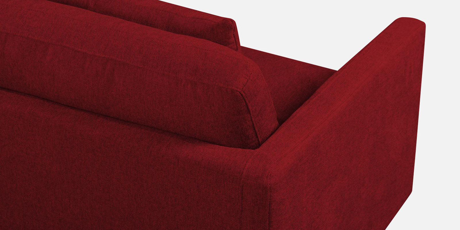 Kera Fabric 3 Seater Sofa in Blood Maroon Colour