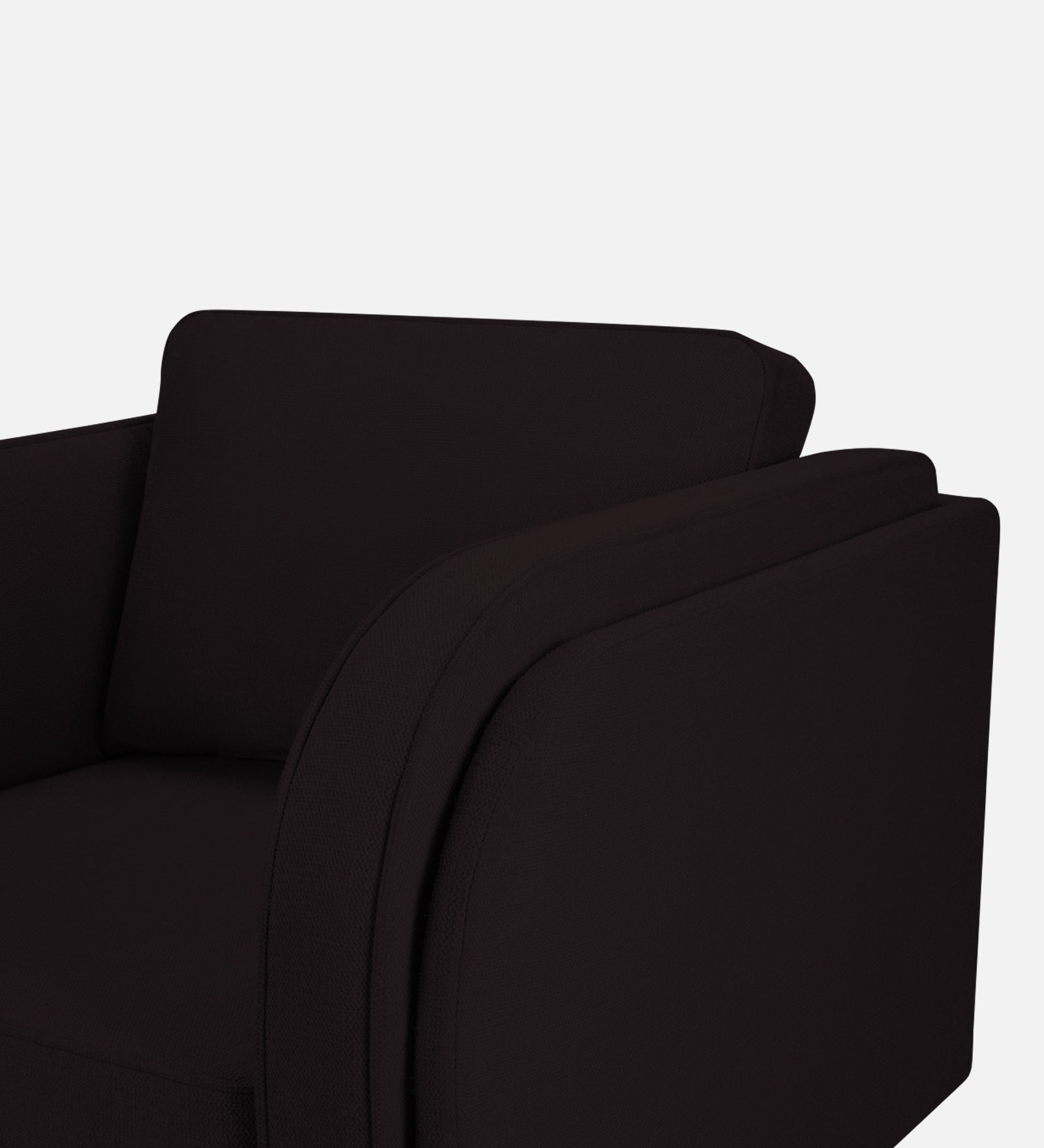 Siddy Fabric 1 Seater Sofa in Cara Brown Colour