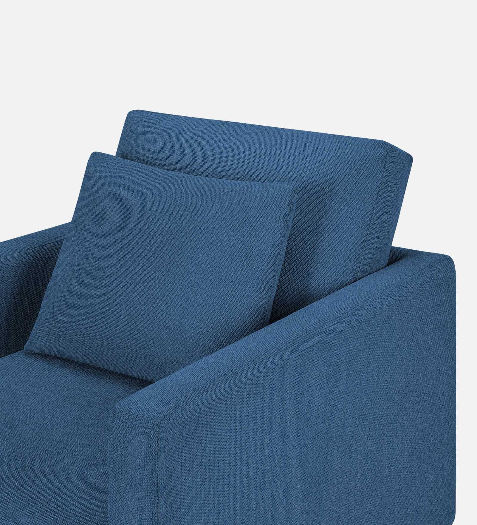 Kera Fabric 1 Seater Sofa In Light Blue Colour - Febonic Living