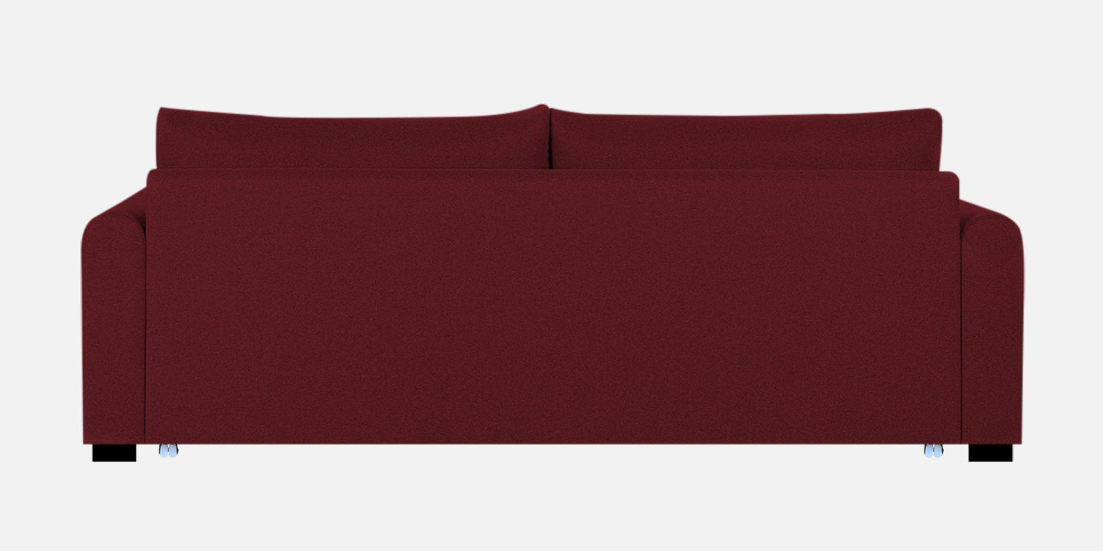 Sigma Fabric 3 Seater Pull Out Sofa Cum Bed In Blood Maroon Colour - Febonic Living