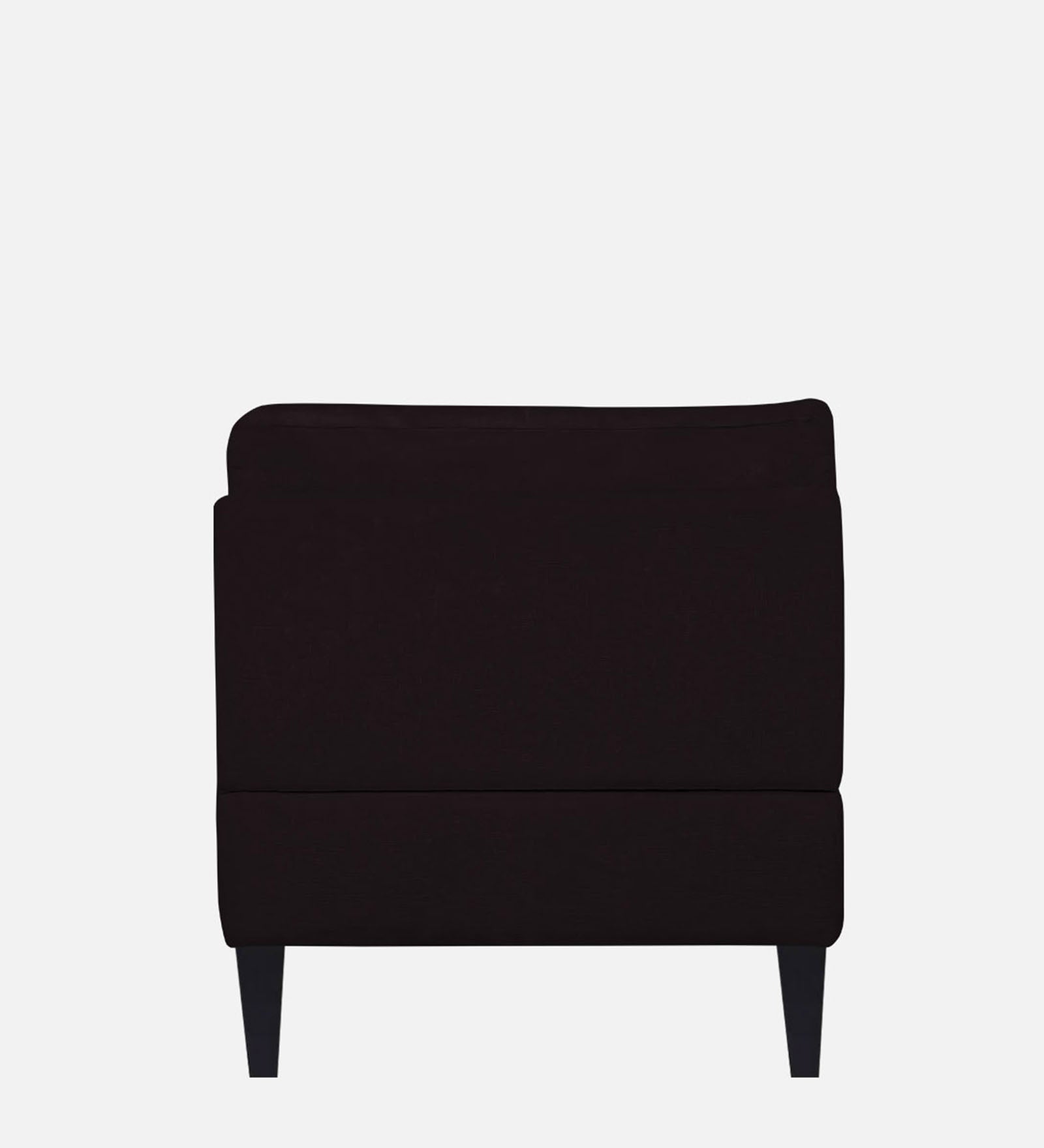 Nadia Fabric Armless Chaise Lounger In Cara Brown Colour - Febonic Living