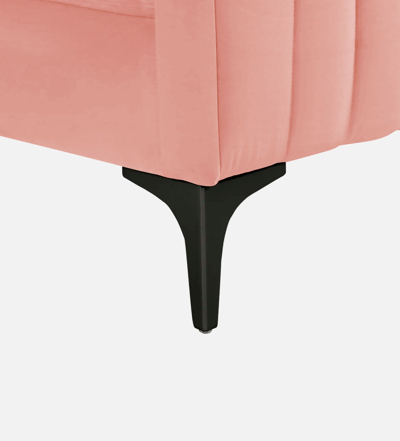 Haru Velvet 1 Seater Sofa In Blush Pink Colour - Febonic Living