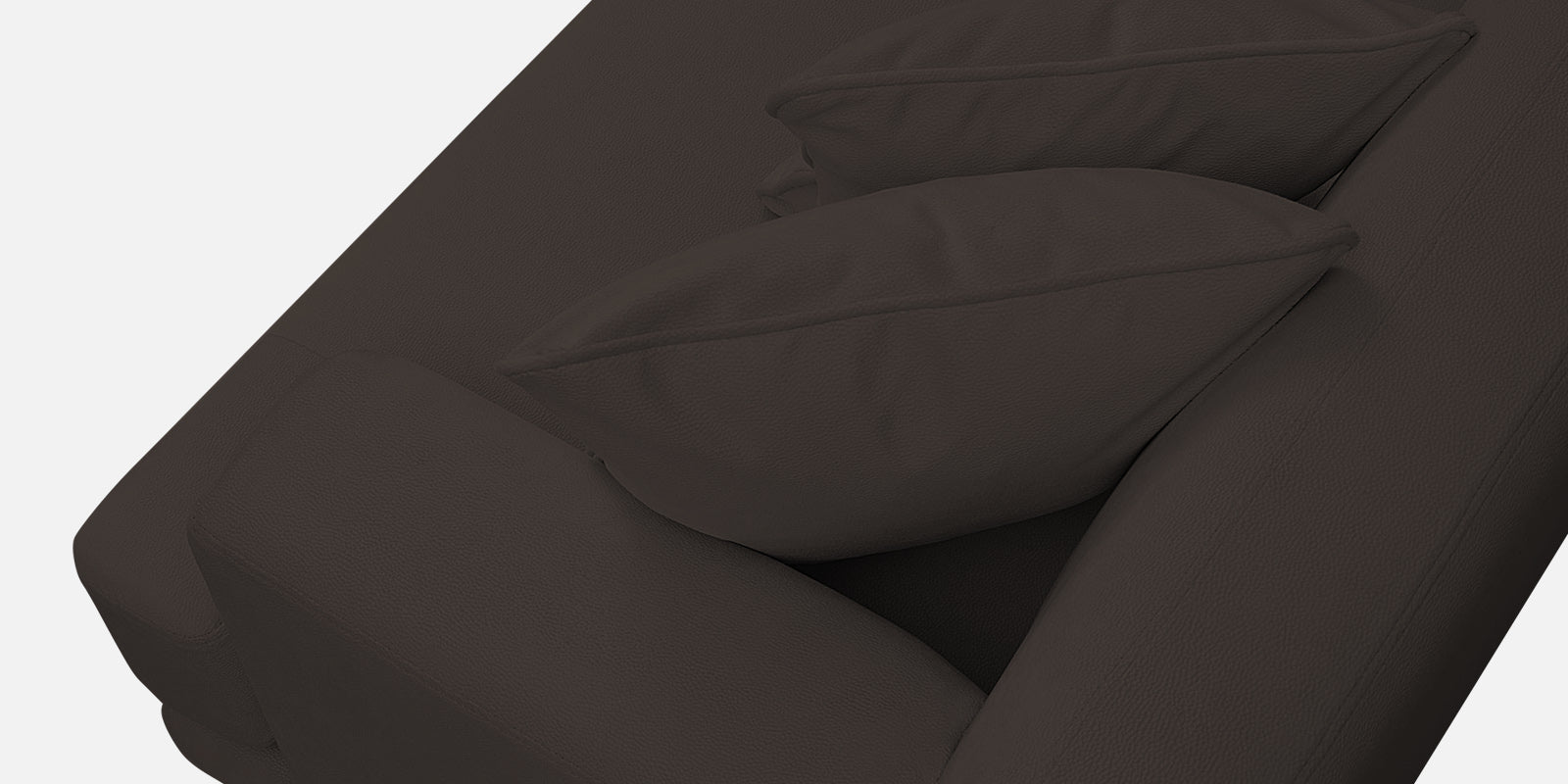 Woody Fabric 2 Seater Sofa In Coal Brown Colour - Febonic Living
