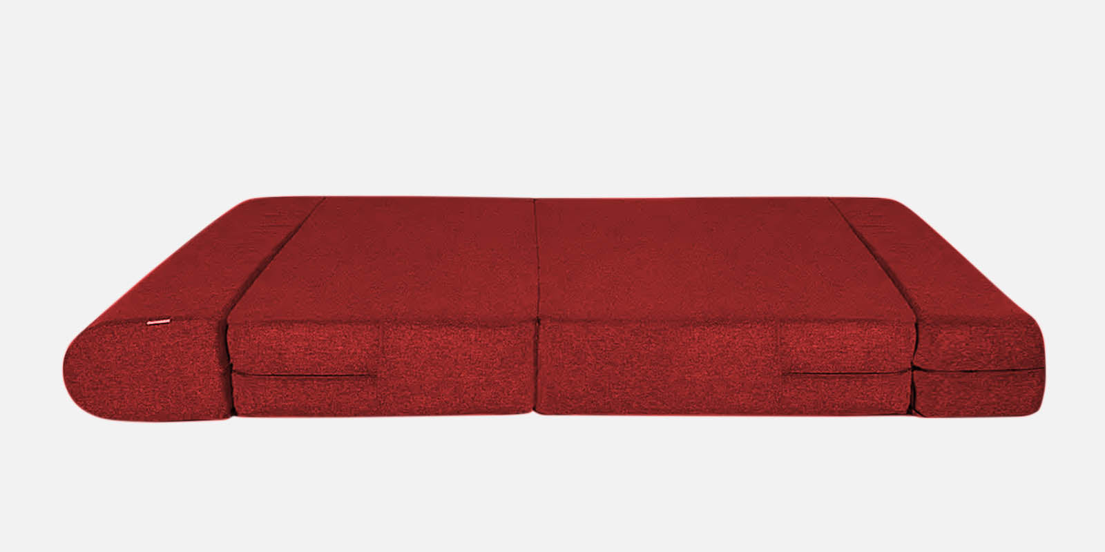 Fleepy Fabric 2 Seater Foldable Sofa Cum Bed In Blood Maroon Colour - Febonic Living