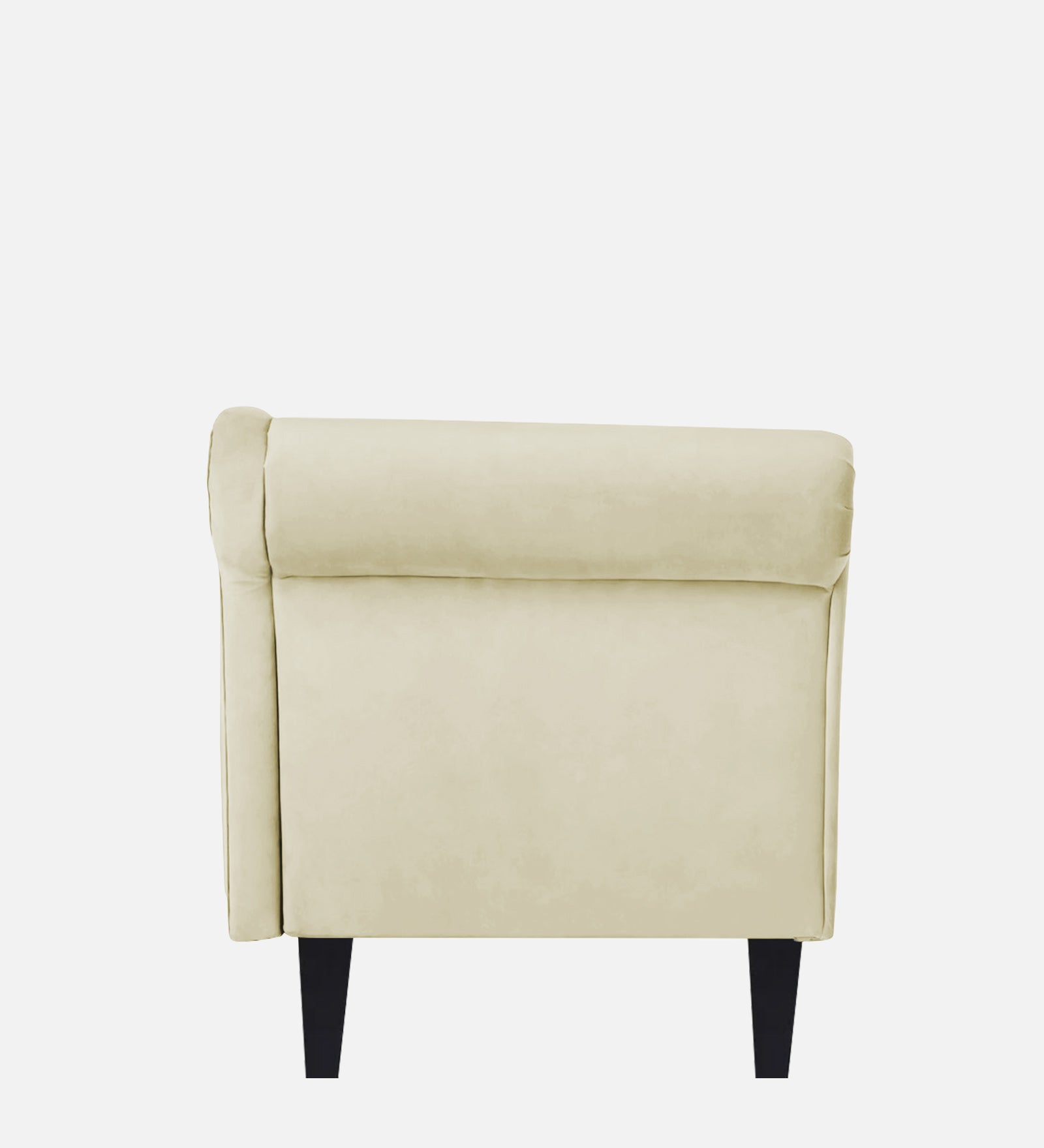 Rana Velvet RHS Chaise Lounger In Warm White Colour - Febonic Living