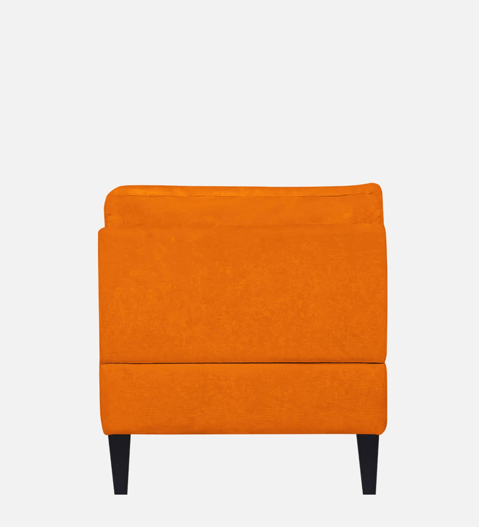 Nadia Fabric Armless Chaise Lounger In Vivid Orange Colour - Febonic Living