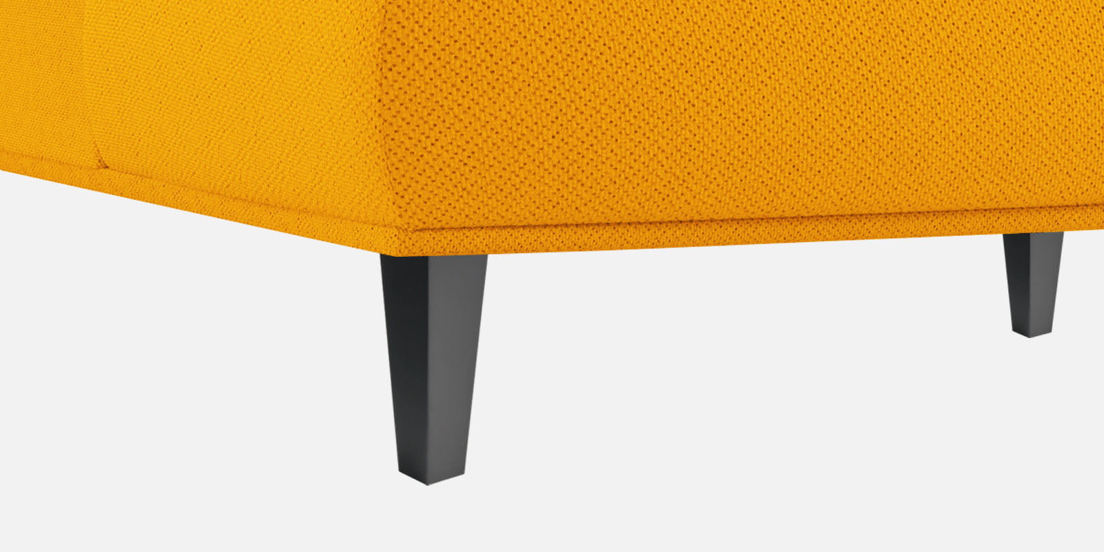 Como Fabric RHS Sectional Sofa (3+Lounger) In Bold Yellow Colour - Febonic Living