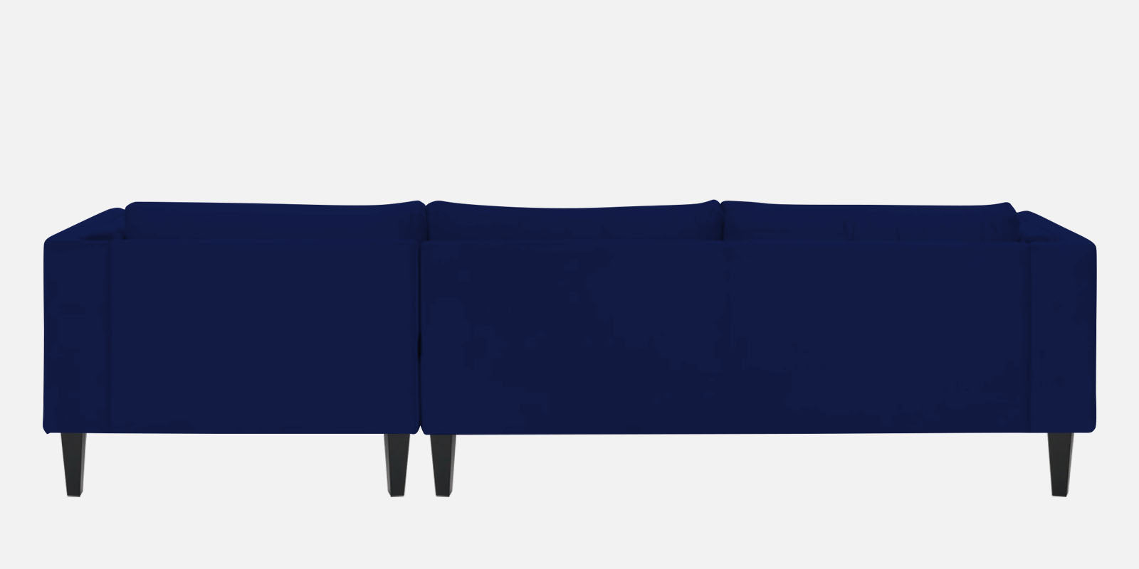 Jasper Velvet LHS Sectional Sofa (3+Lounger) In Dark Blue Colour - Febonic Living
