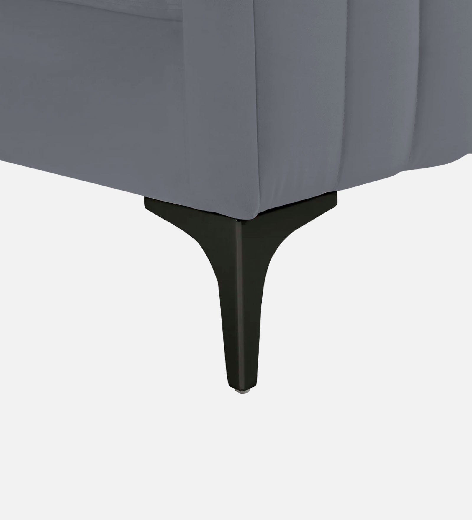 Haru Velvet 1 Seater Sofa In Pubble Grey Colour - Febonic Living