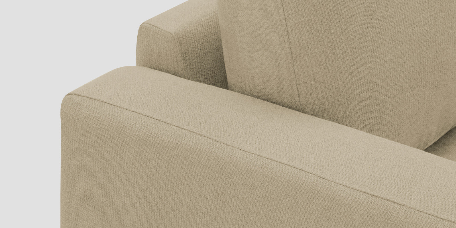 Esha Fabric 3 Seater Sofa In Honey Beige Colour - Febonic Living