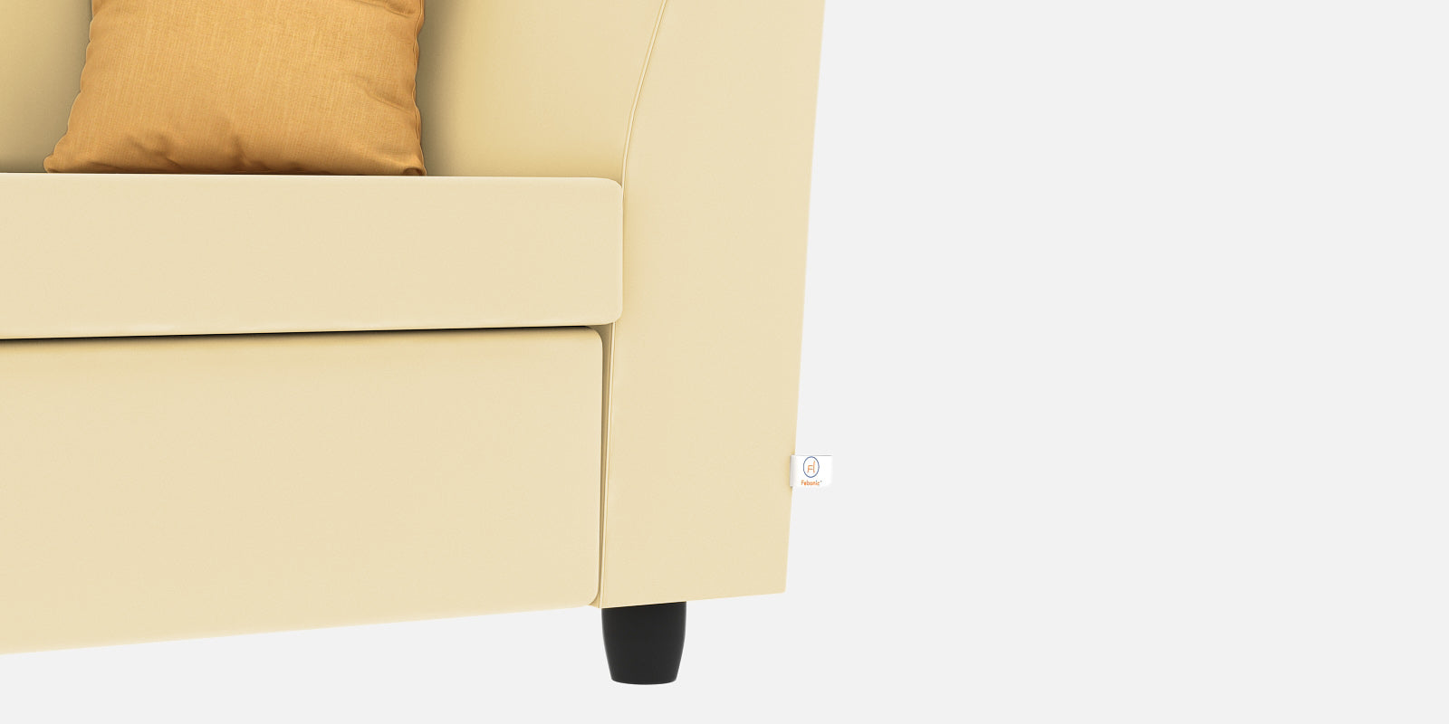 Nestin Velvet 2 Seater Sofa In Sandy Beige Colour - Febonic Living