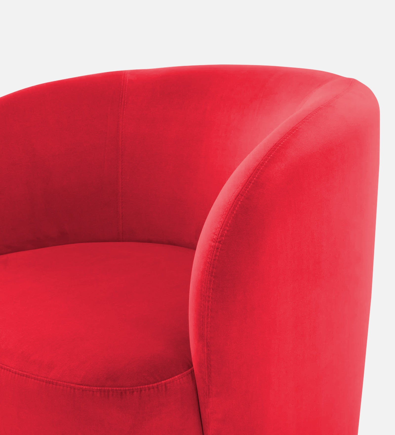 Lucky Velvet Wing Chair In Ox Blood Maroon Colour - Febonic Living