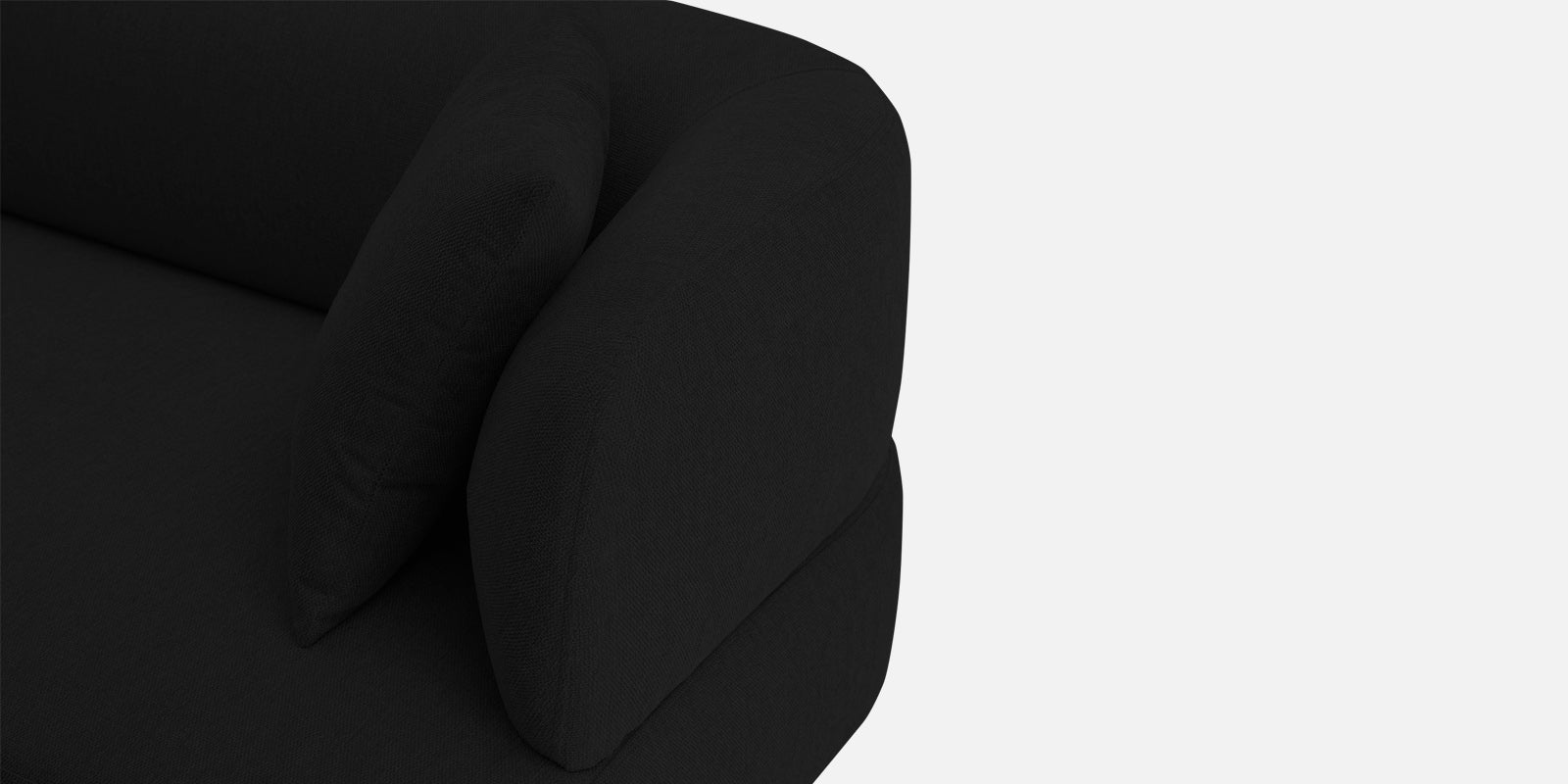 Carson Fabric 3 Seater Sofa In Heather Black Colour - Febonic Living