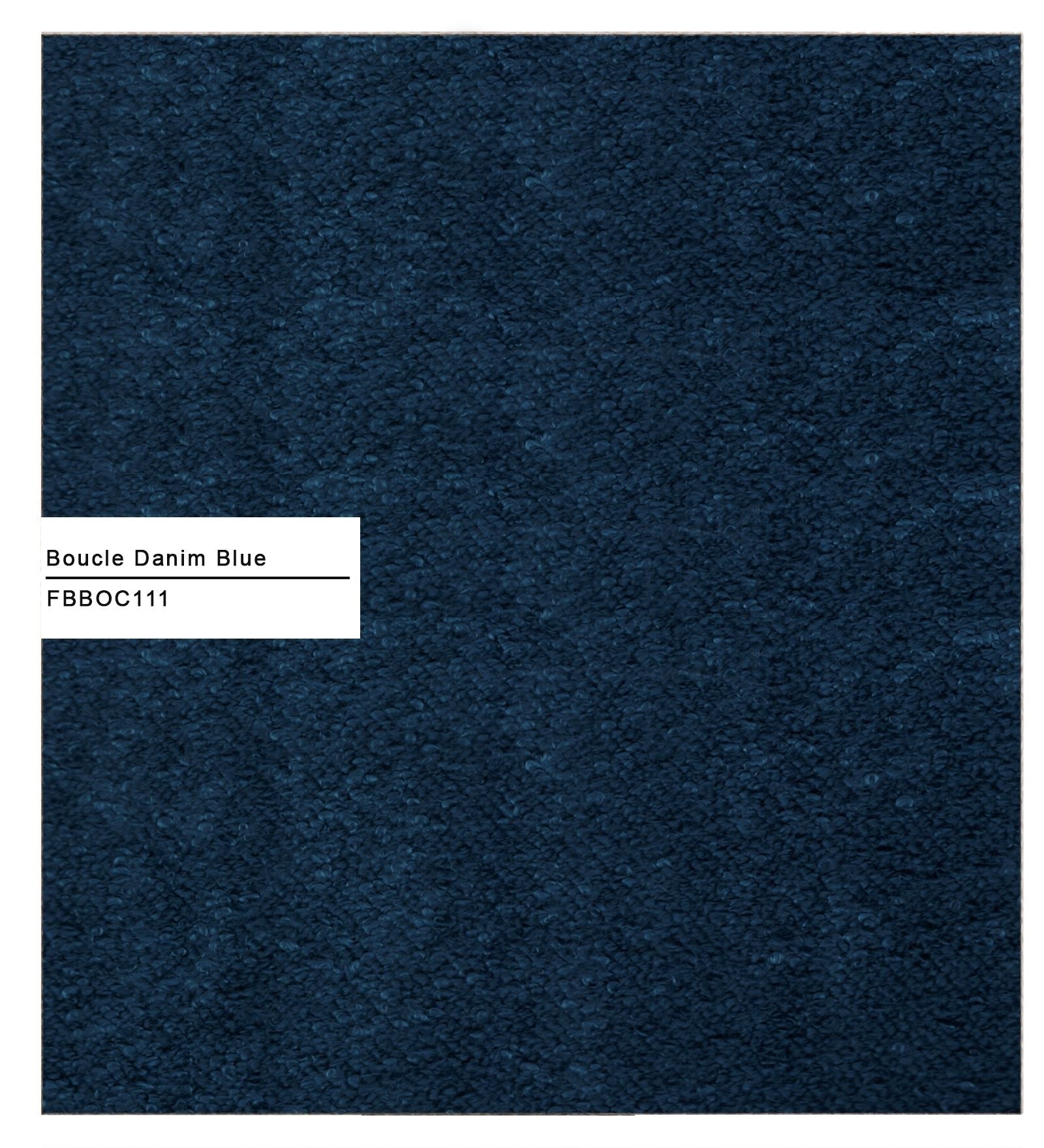 Lark Boucle Bench In Danim Blue Colour - Febonic Living