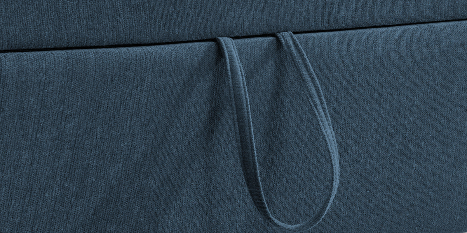 Kara Fabric 3 Seater Pull Out Sofa Cum Bed In Light Blue Colour - Febonic Living