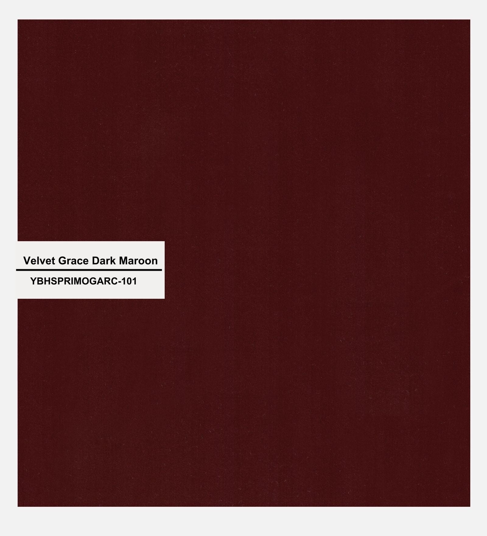 Maro Velvet Upholstered Single Size Bed In Dark Maroon Colour - Febonic Living