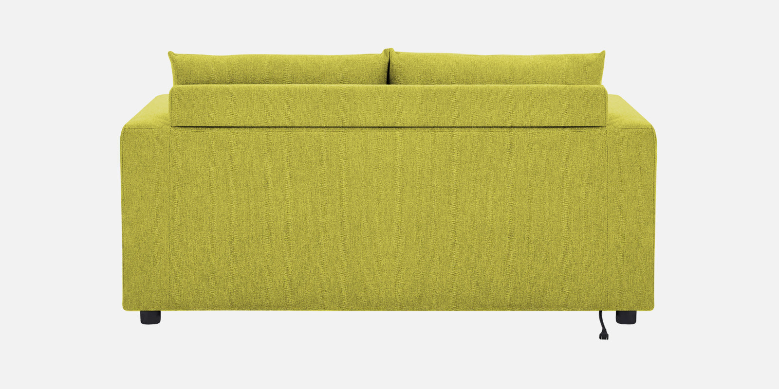 Roman Fabric 3 Seater Foldable Sofa Cum Bed In Parrot Green Colour With USB Portable Type - Febonic Living