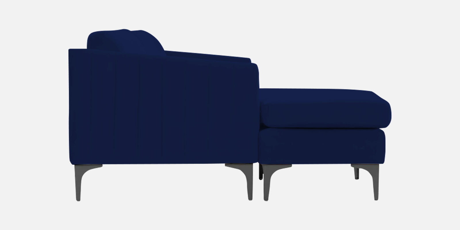 Haru Fabric LHS Sectional Sofa (3+Lounger) In Imperial Blue Colour - Febonic Living