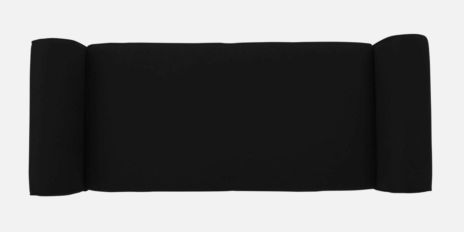 Molo Fabric 2 Seater Recamier In Zed Black Colour With Storage - Febonic Living