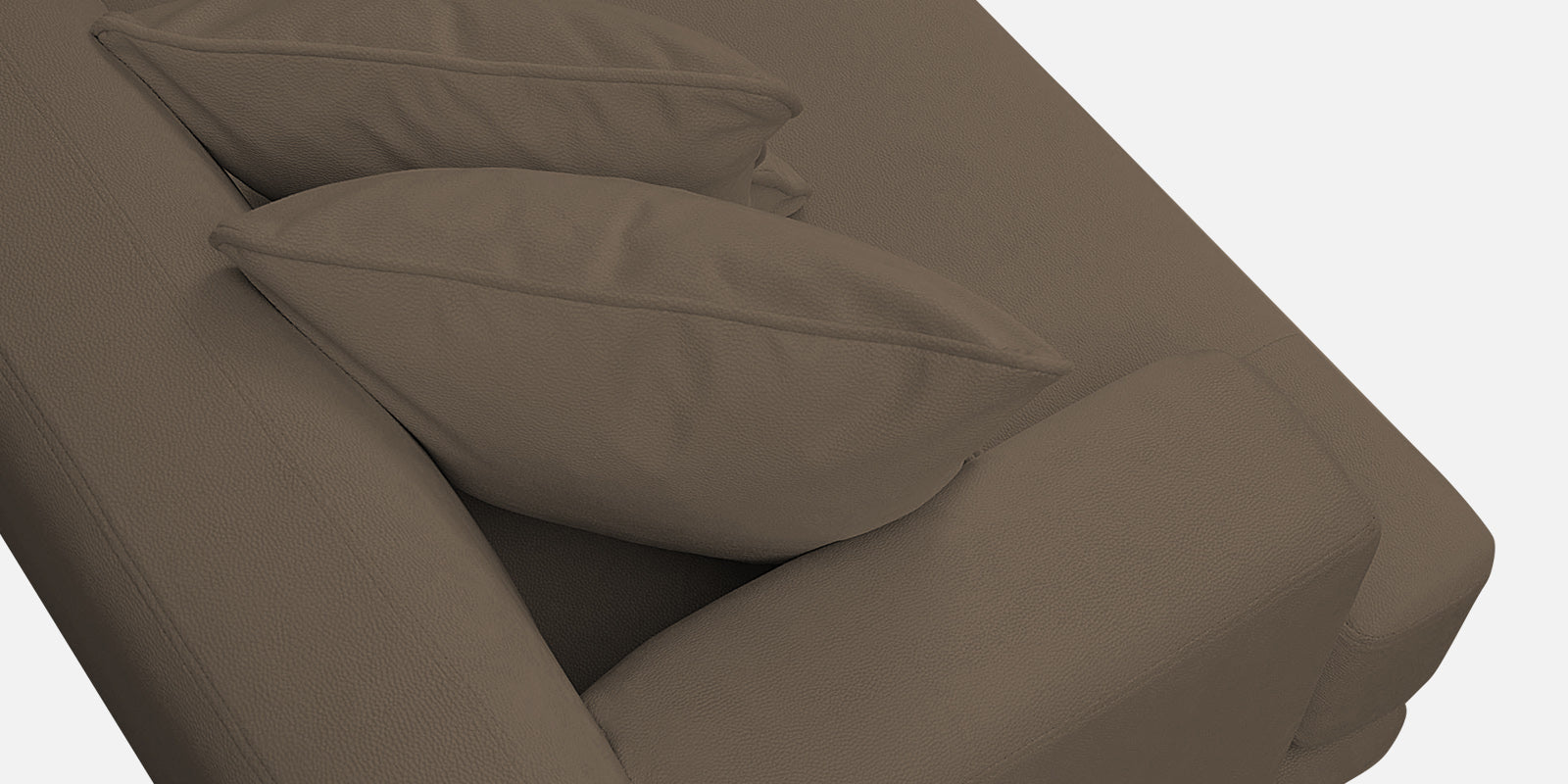 Woody Fabric LHS Sectional Sofa (3+Lounger) In Broco Dust Colour - Febonic Living