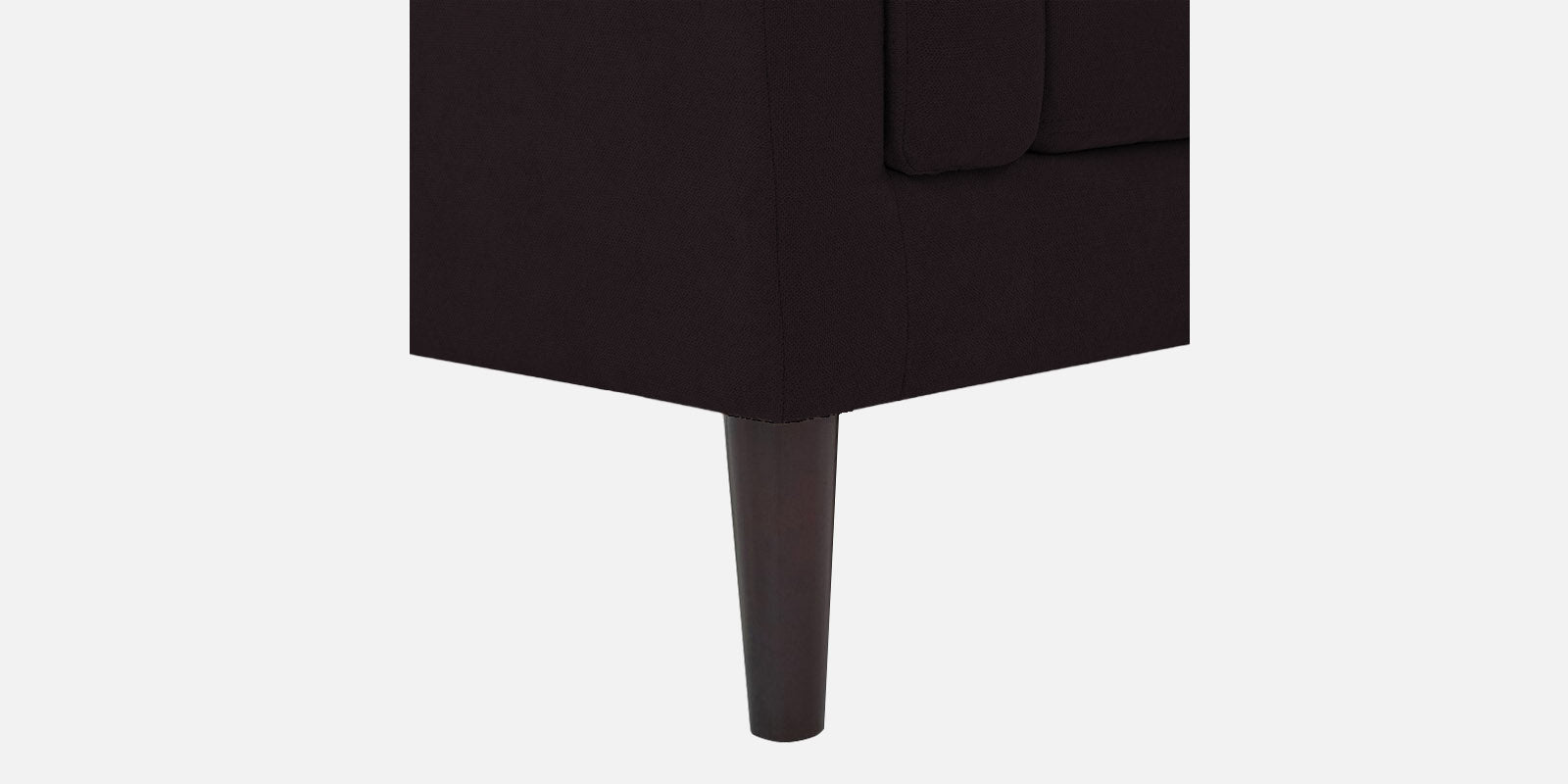 Creata Fabric LHS Sectional Sofa (3+Lounger) in Cara Brown Colour by Febonic