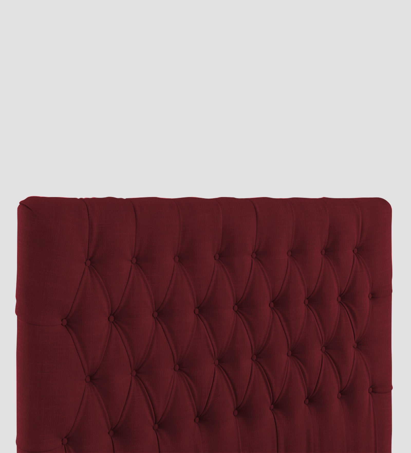Isko Fabric King Size Bed In Blood Maroon Colour With Storage Box - Febonic Living