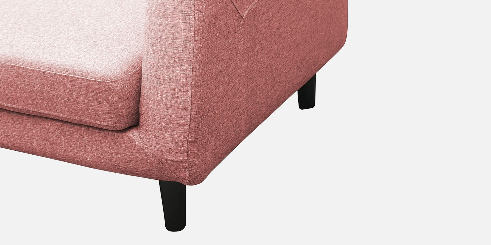 Natasha Velvet RHS Sectional Sofa (3+Lounger) In Millennial Pink Colour - Febonic Living