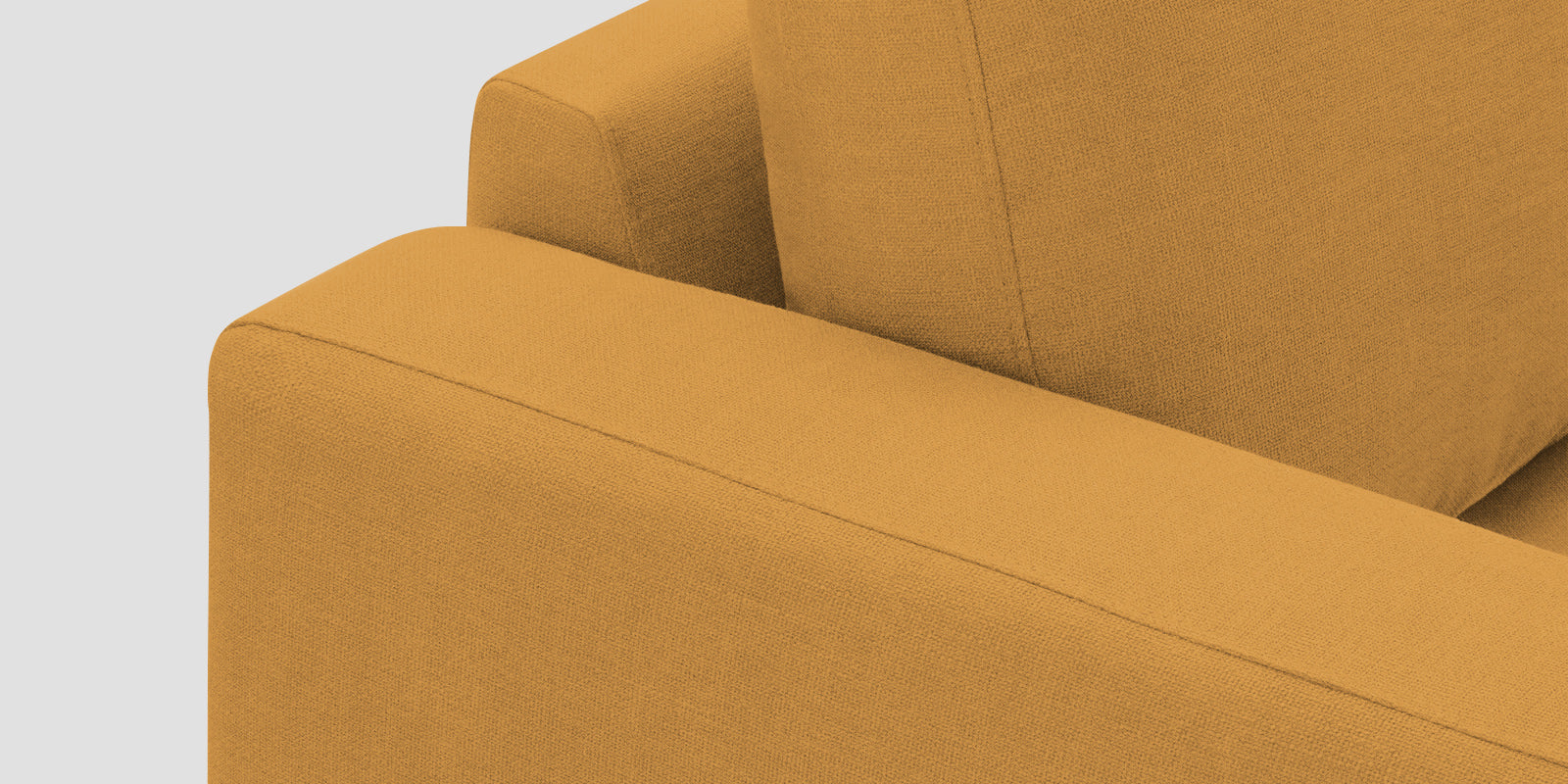 Esha Fabric 3 Seater Sofa In Corn Yellow Colour - Febonic Living