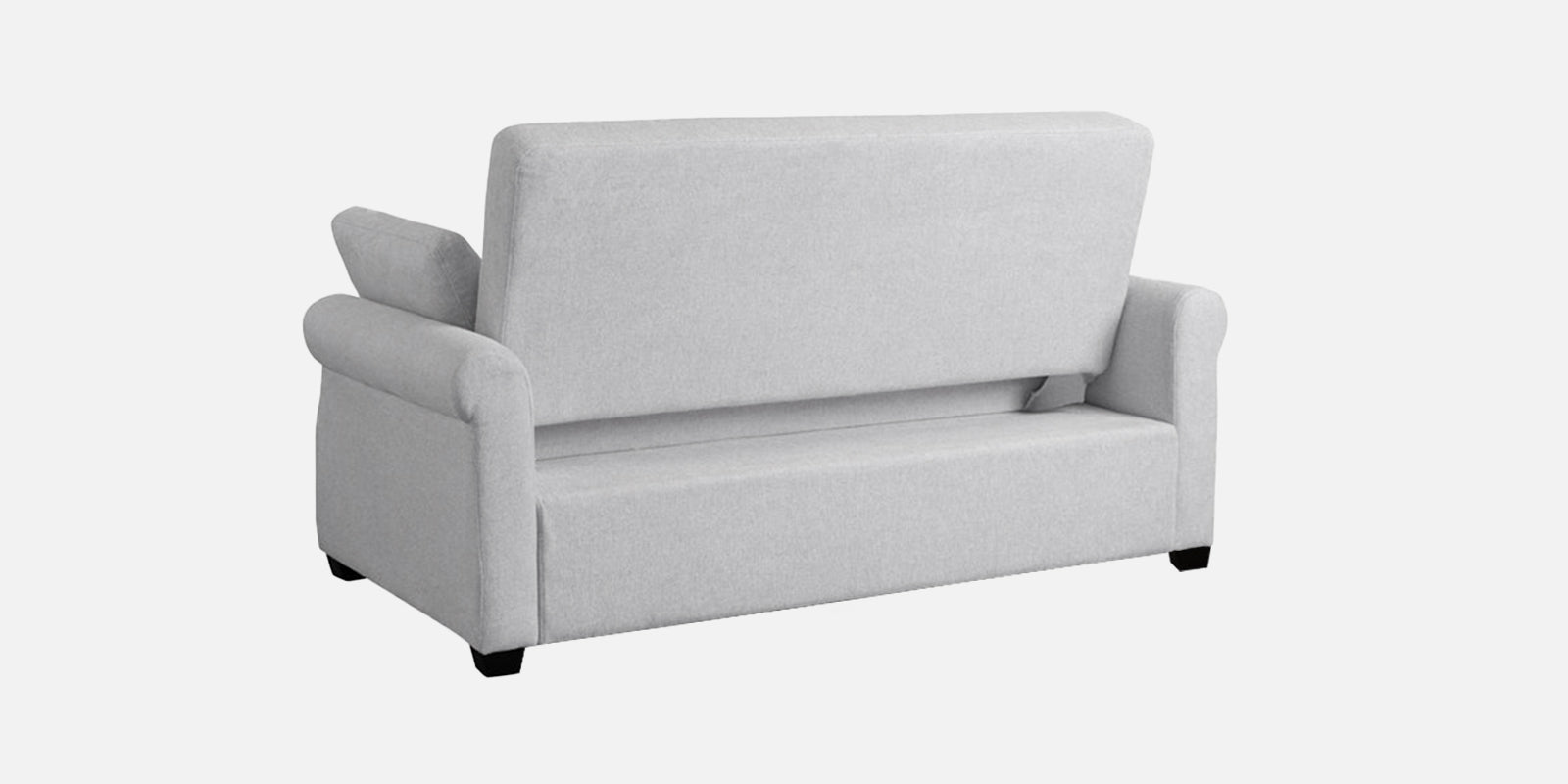 Fornia Fabric 3 Seater Pull Out Sofa Cum Bed In Lit Grey Colour - Febonic Living