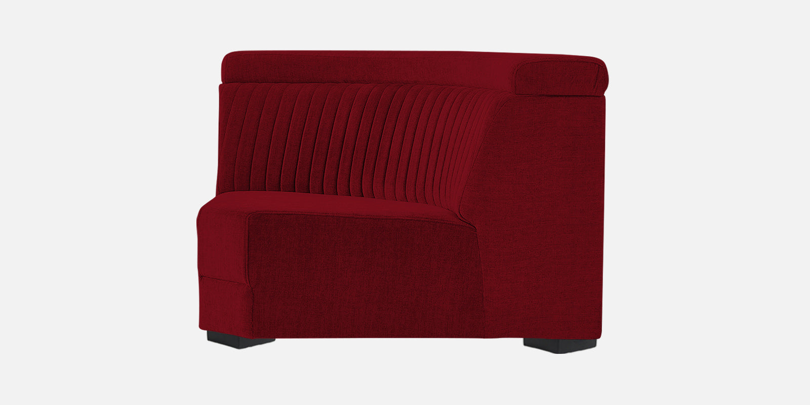 Draco Fabric 6 Seater Corner Sofa In Ruby Red Colour - Febonic Living