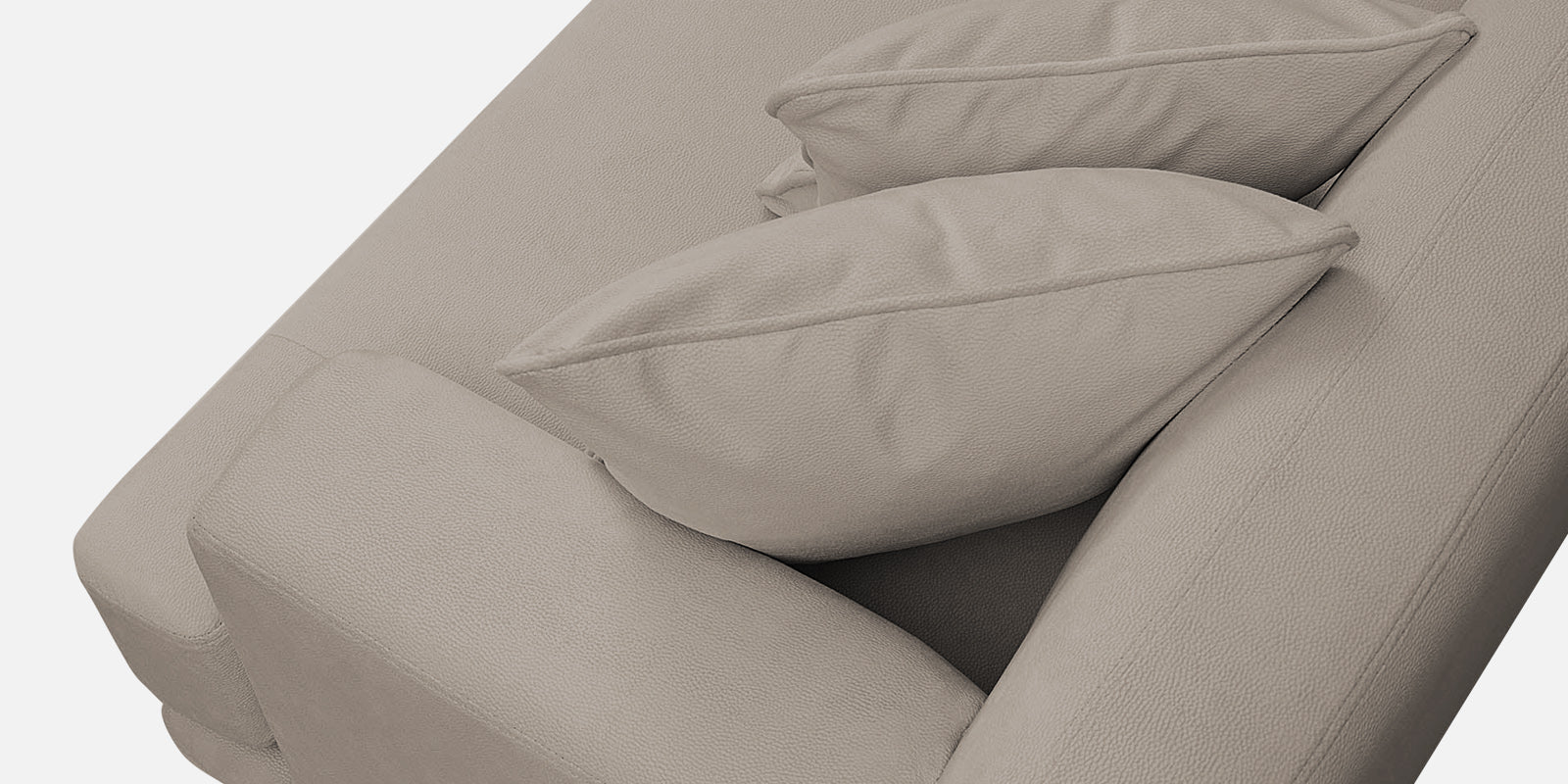 Woody Fabric 2 Seater Sofa In Oat Beige Colour - Febonic Living