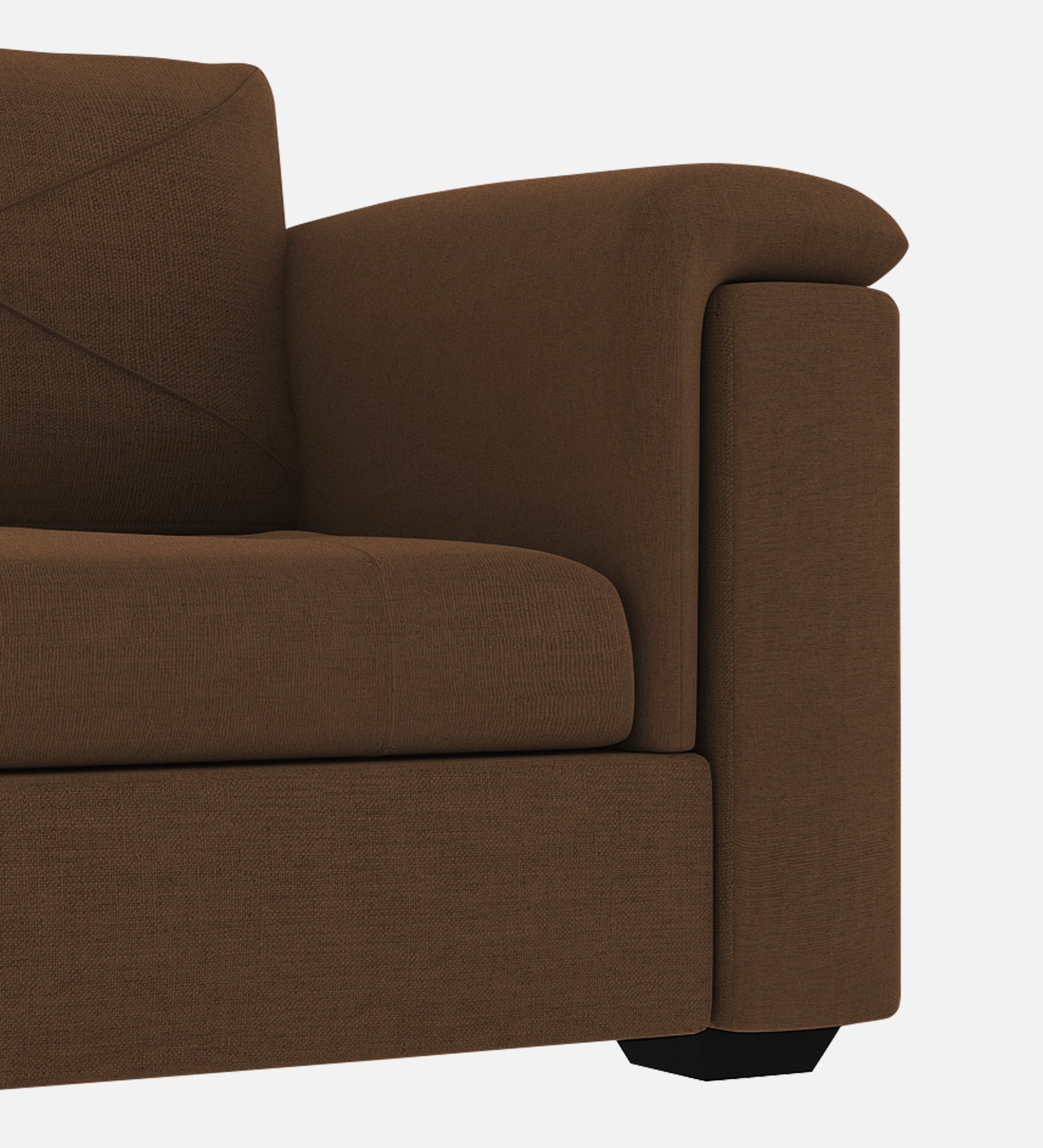 Andres Fabric 1 Seater Sofa In ChestNut Brown Colour - Febonic Living