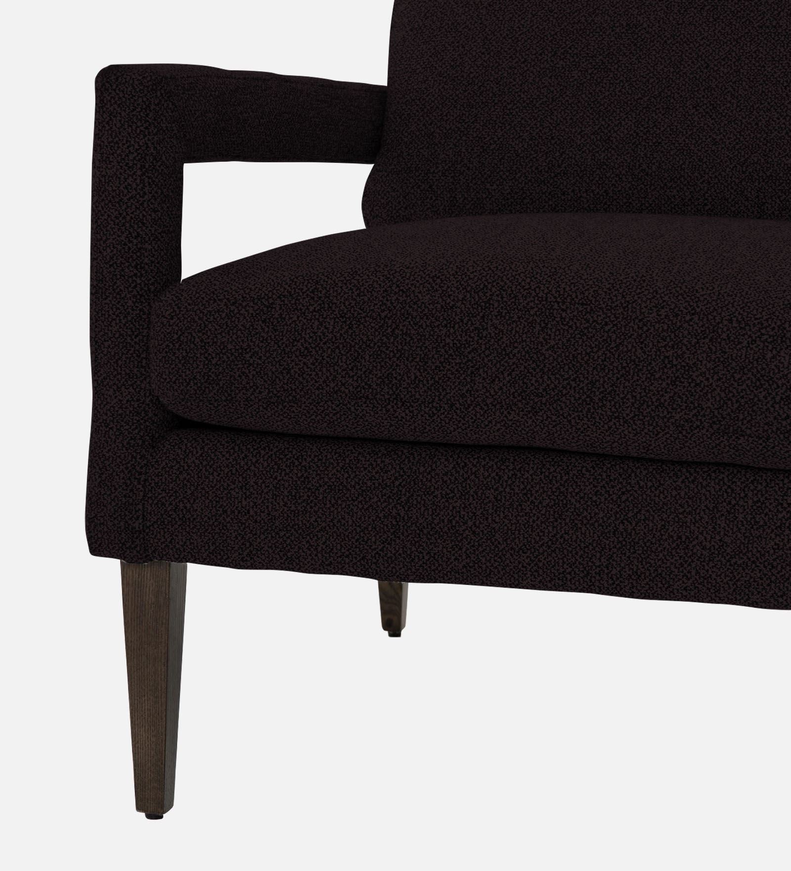 Olsen Fabric Arm Chair In Cara Brown Colour - Febonic Living