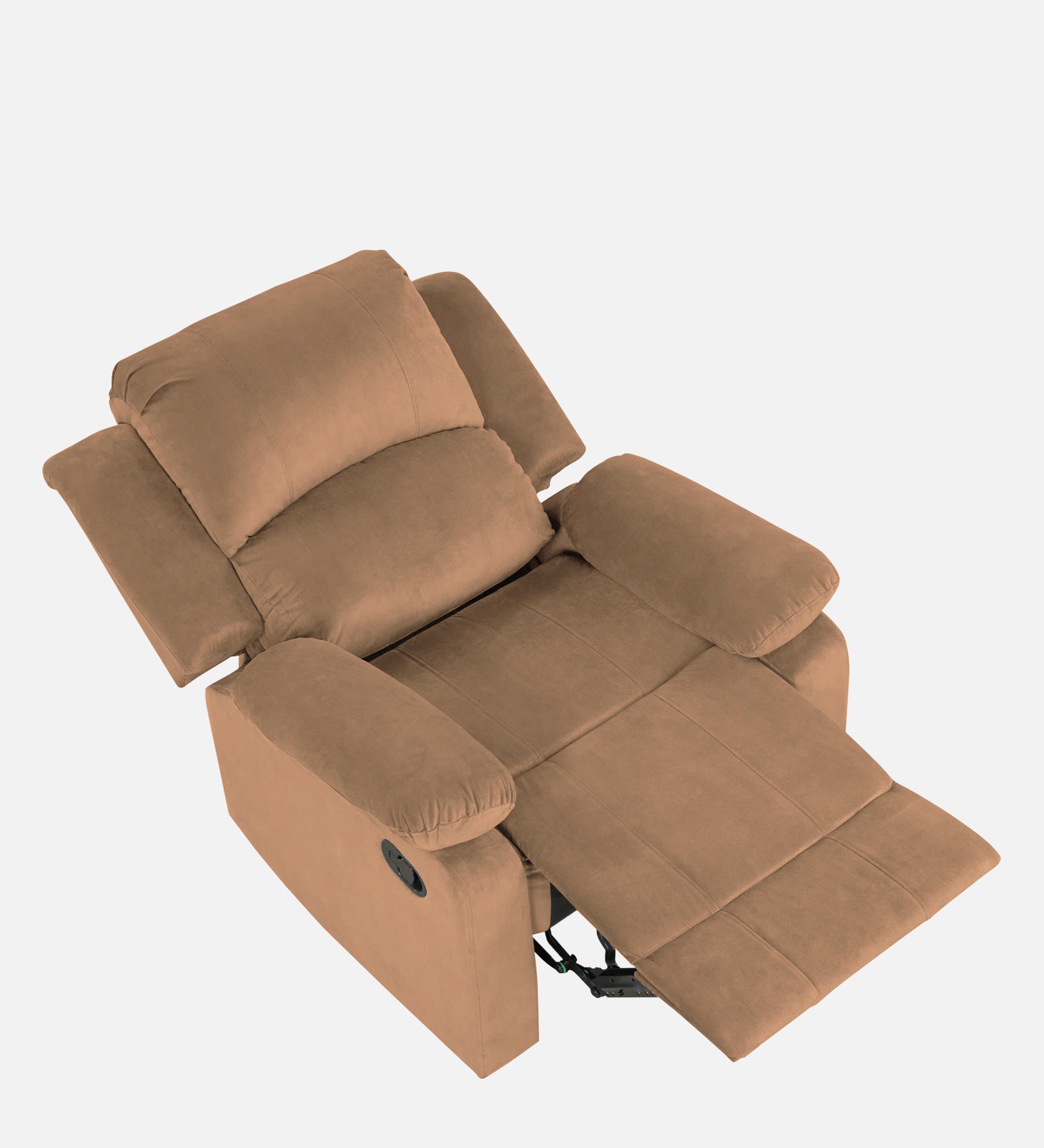 Henry Fabric 1 Seater Manual Recliner In Cookie Beige Colour - Febonic Living