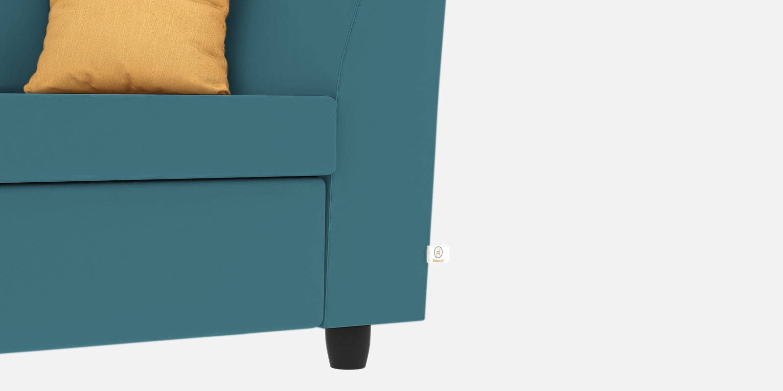 Nestin Velvet 2 Seater Sofa In Aqua Blue Colour - Febonic Living