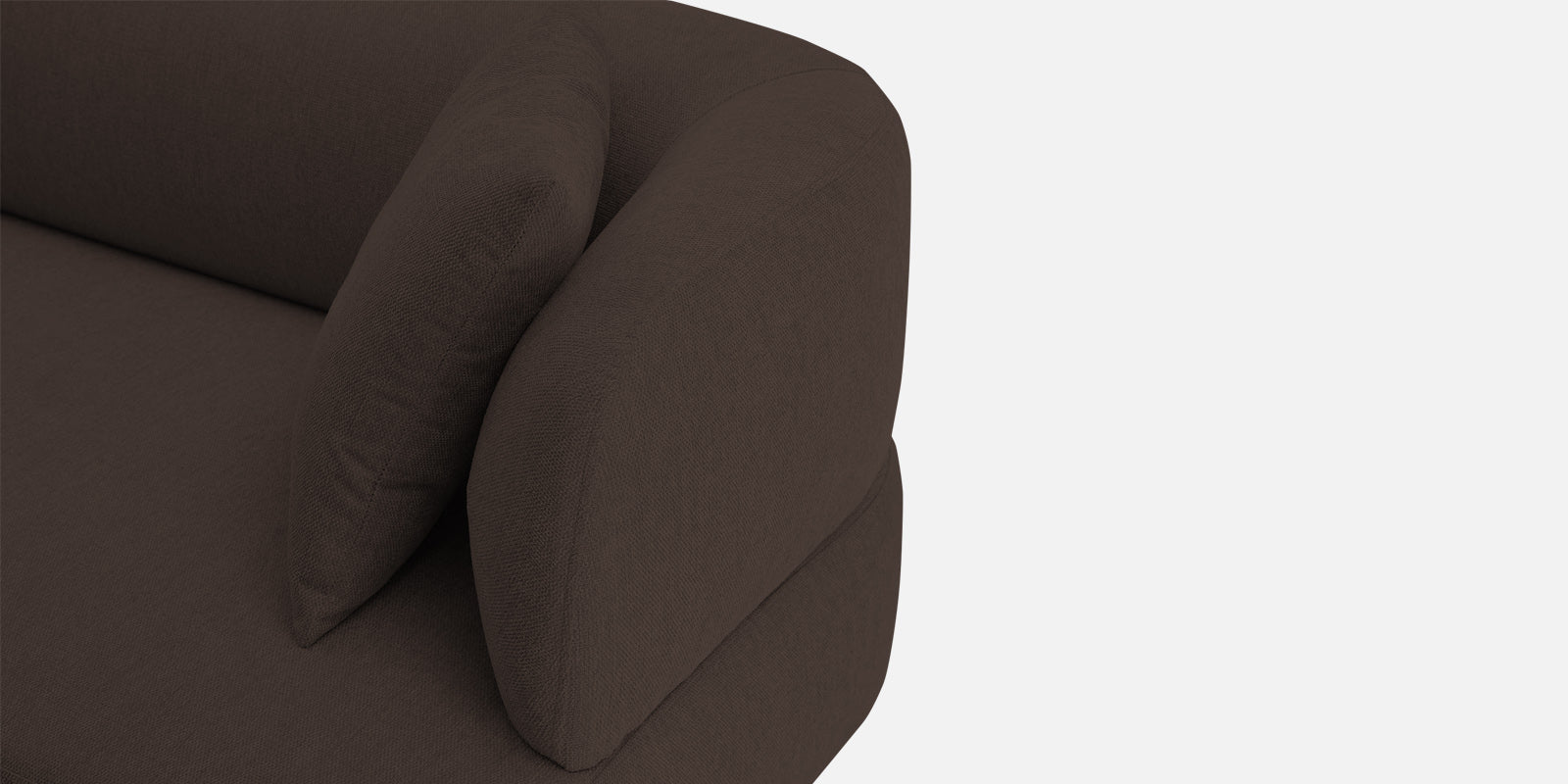 Carson Fabric 3 Seater Sofa in Coco Brown Colour