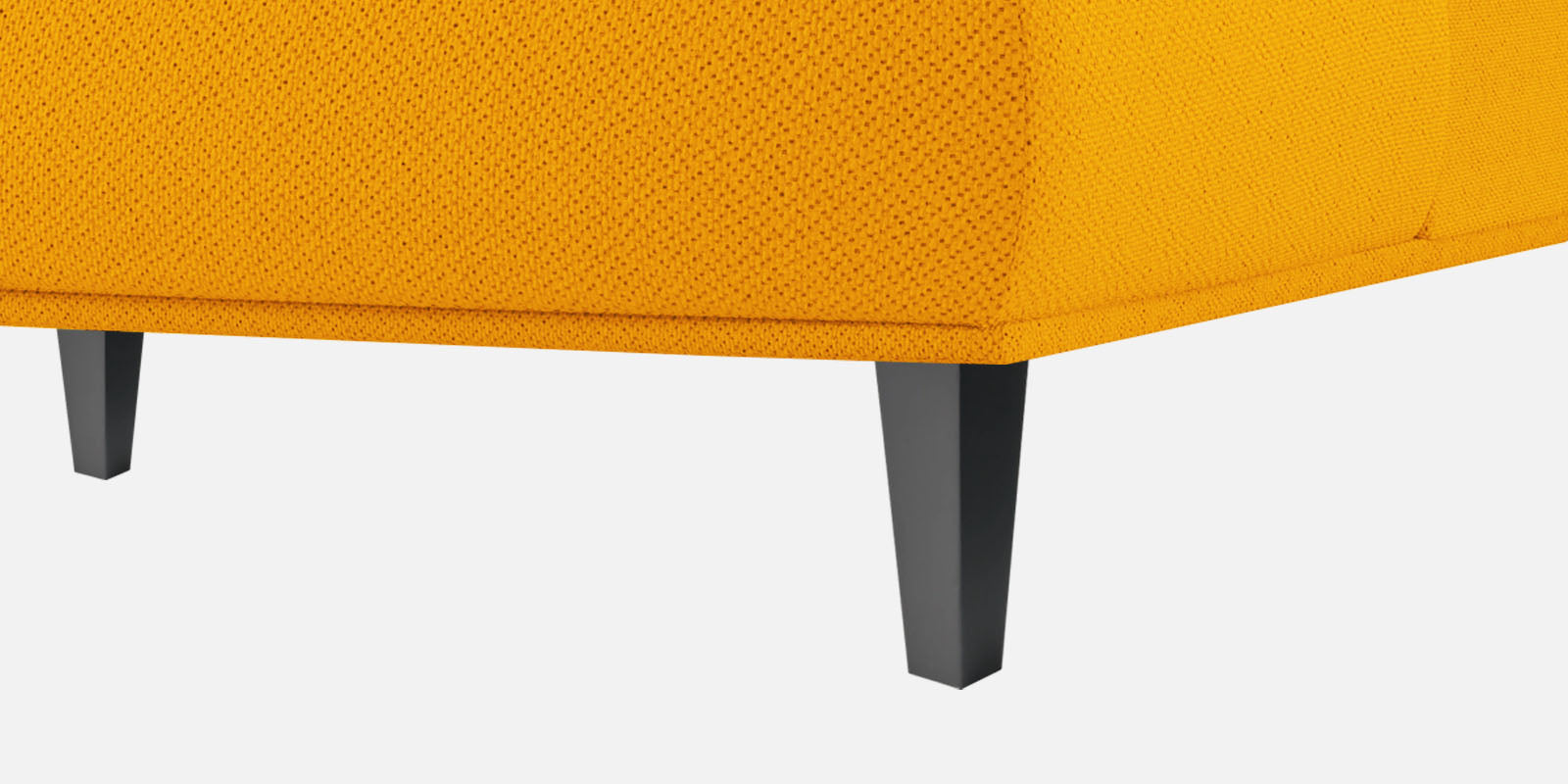 Como Fabric LHS Sectional Sofa (3+Lounger) In Bold Yellow Colour - Febonic Living