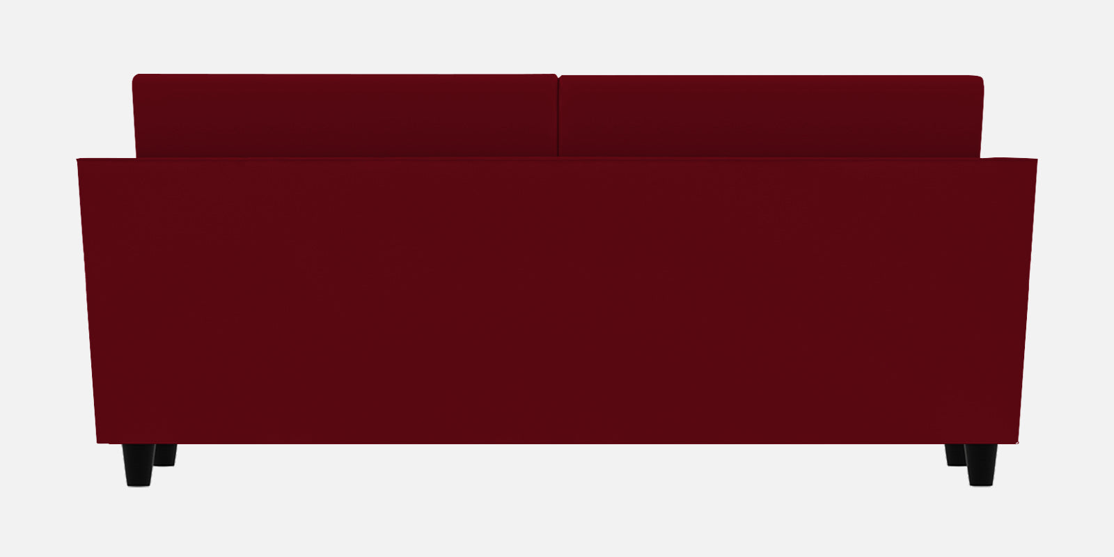 Bristo Velvet 3 Seater Sofa In Cherry Red Colour With Storage - Febonic Living