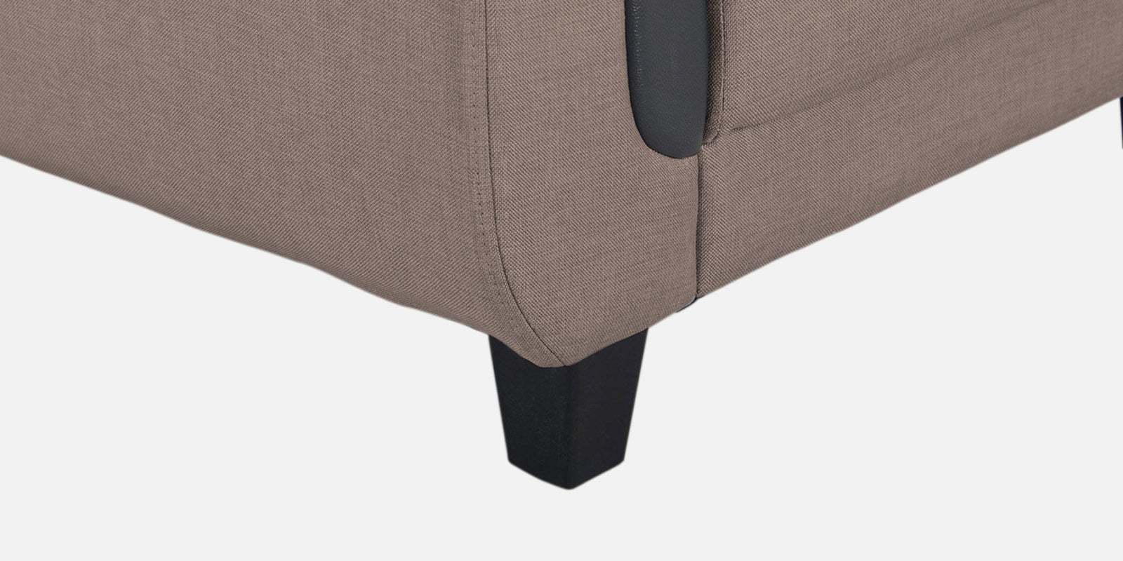 Perry Fabric LHS Sectional Sofa (3+Lounger) In Kadhi Beige Colour - Febonic Living