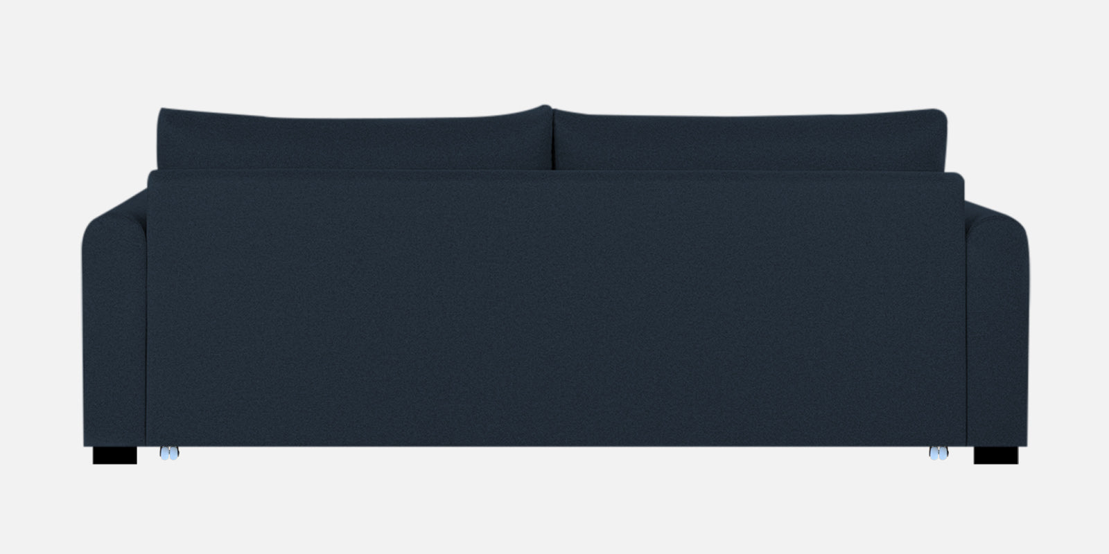 Sigma Fabric 3 Seater Pull Out Sofa Cum Bed In Denim Blue Colour - Febonic Living
