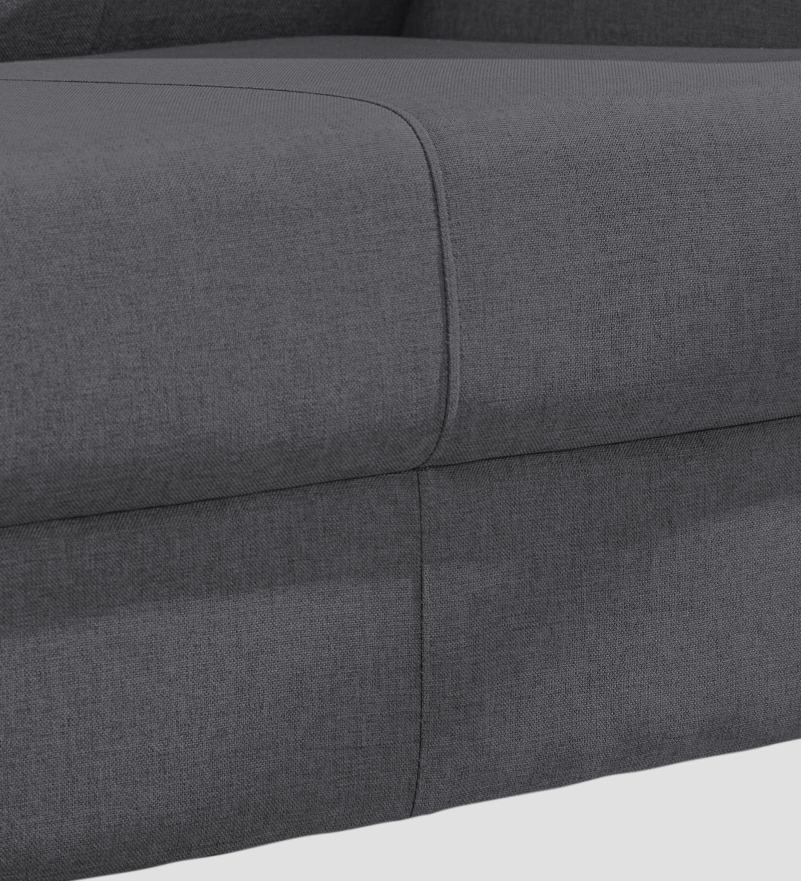 Devo Fabric 1 Seater Sofa In Maba Grey Colour - Febonic Living